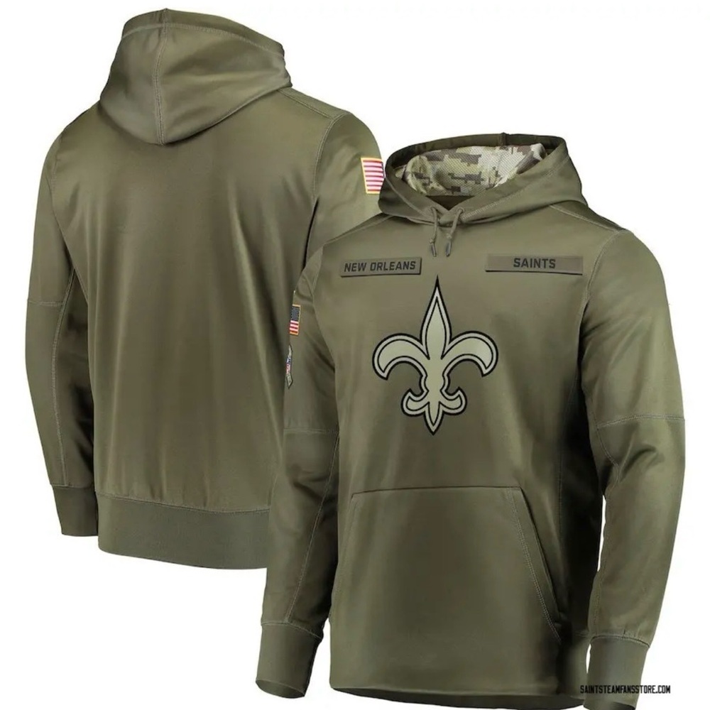 NFL Olive Green On-Field Saints Apparel